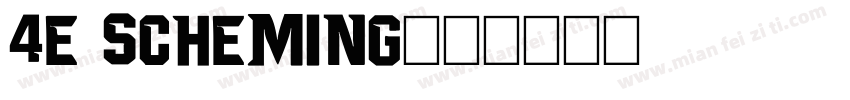 4E SCHEMING字体转换